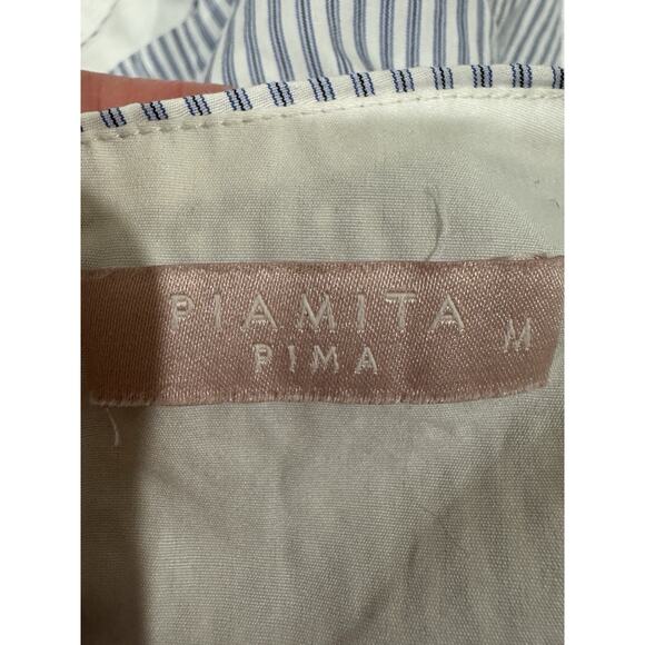 Piamita Pima Strapped Blouse 100% cotton M - Picture 3 of 10